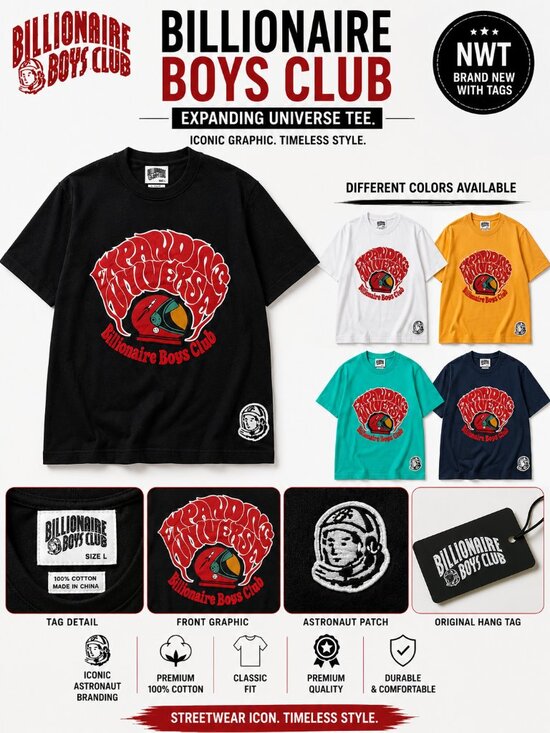 Billionaire Boys Club Other - NWT Billionaire Boys Club Expanding Universe Graphic T-Shirt Colors Available